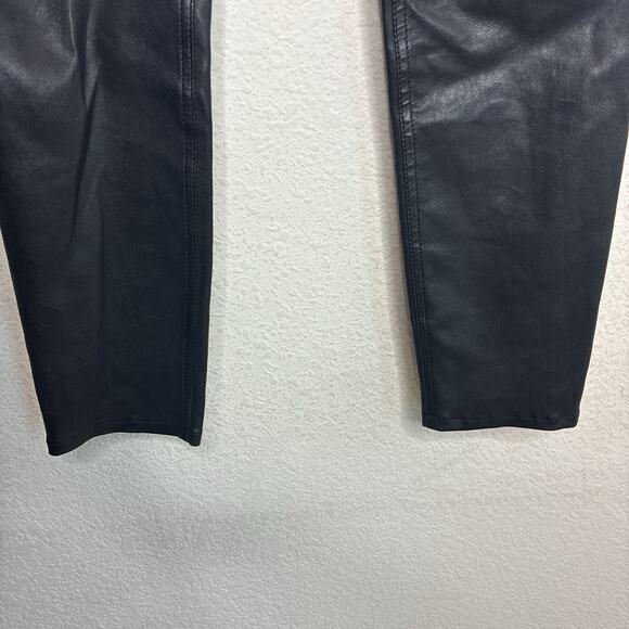 Rag and Bone Black Lamb Leather Skinny Pants 26 - Picture 6 of 12